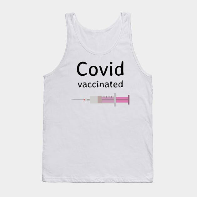 Covid Vaccinated Tank Top by Travelokapi